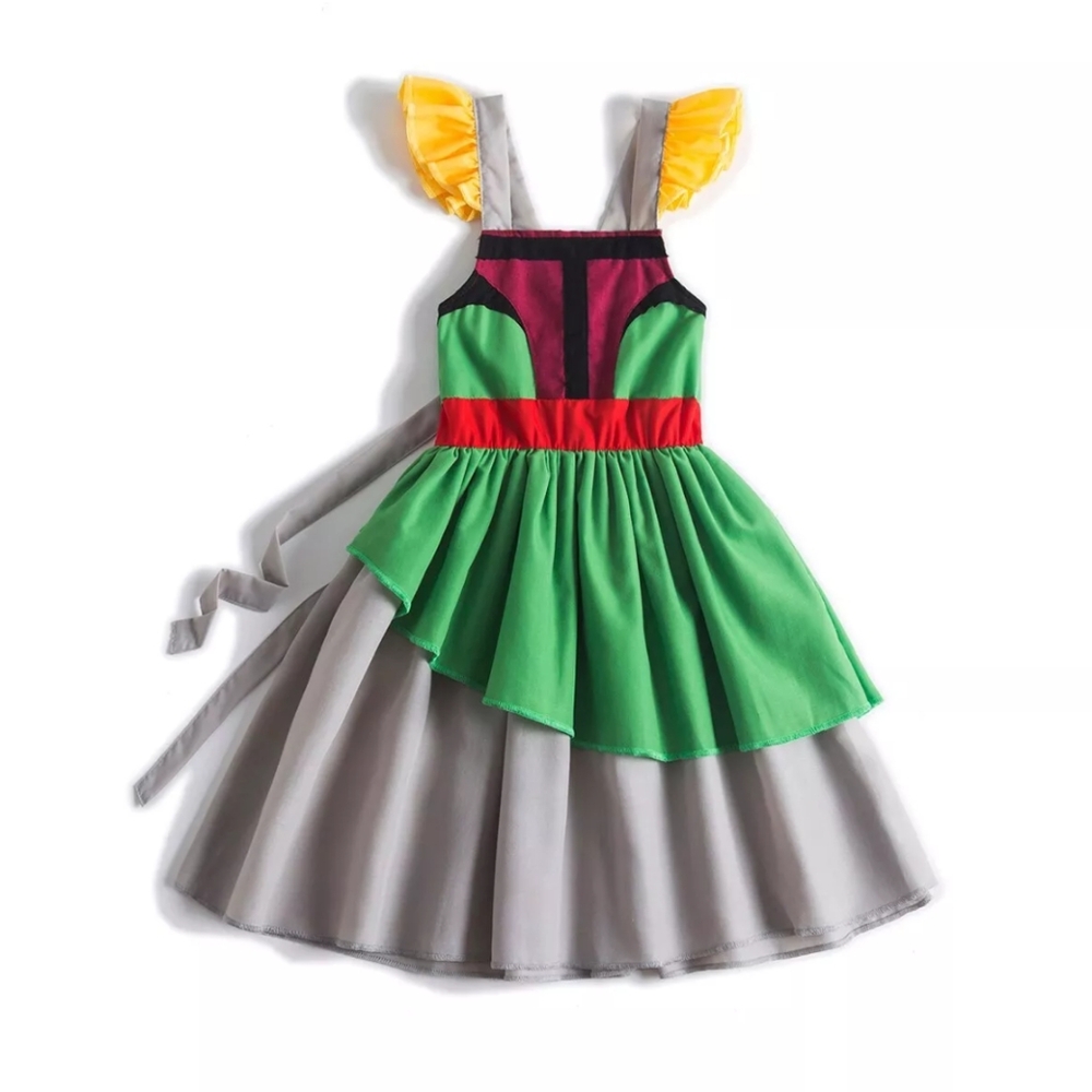 NWT Girl's Star Wars (Boba Fett) Smocked Dress. Size 4T